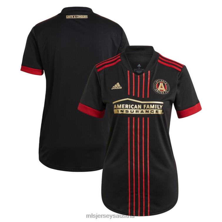 Frauen Atlanta United FC adidas schwarzes 2021 The Blvck Kit Replika-Trikot Jersey MLS Jerseys TT4B81