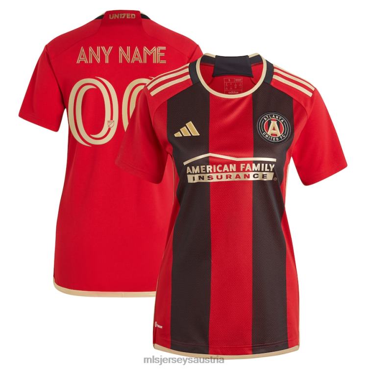 Frauen Atlanta United FC adidas schwarzes 2023 17er-Trikot, Replika-Trikot nach Maß Jersey MLS Jerseys TT4B161
