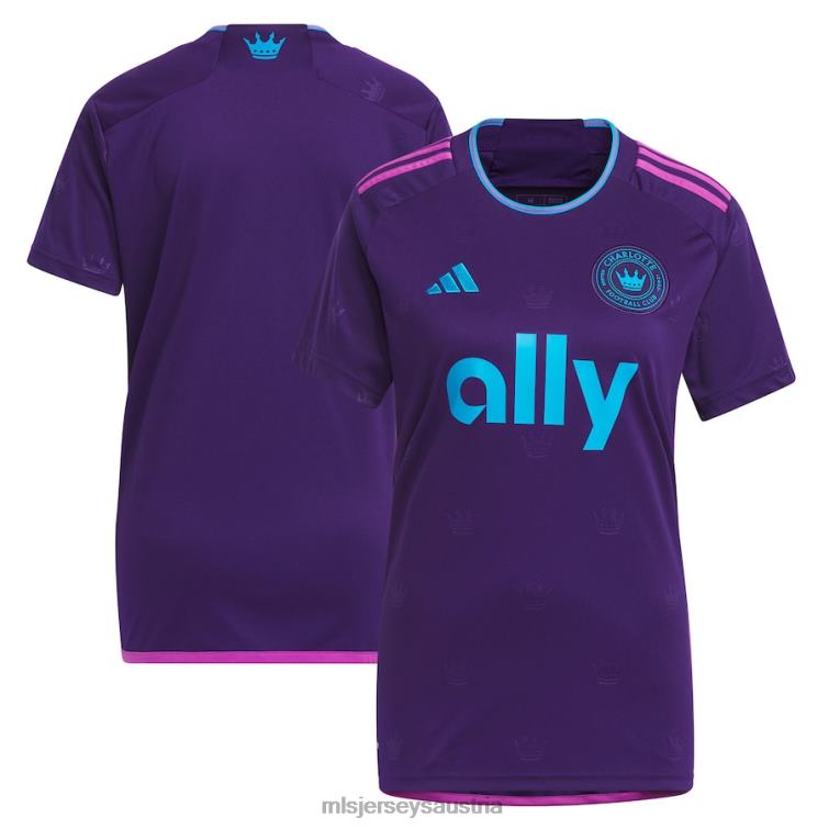 Frauen Charlotte FC adidas Lila 2023 Crown Jewel Kit Replika-Trikot Jersey MLS Jerseys TT4B27