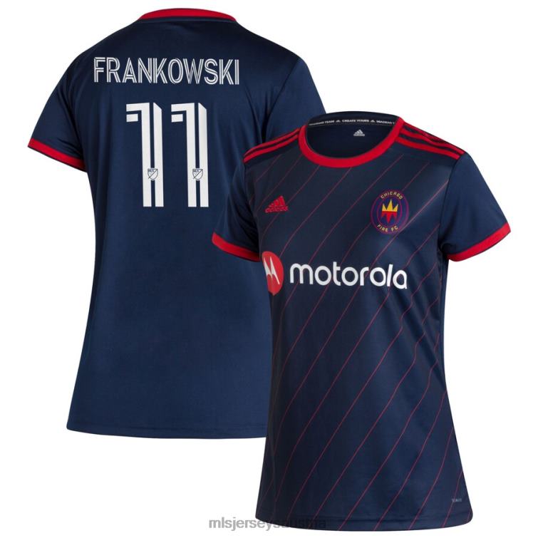 Frauen Chicago Fire Przemyslaw Frankowski Adidas Navy 2020 Homecoming Replika-Trikot Jersey MLS Jerseys TT4B1262