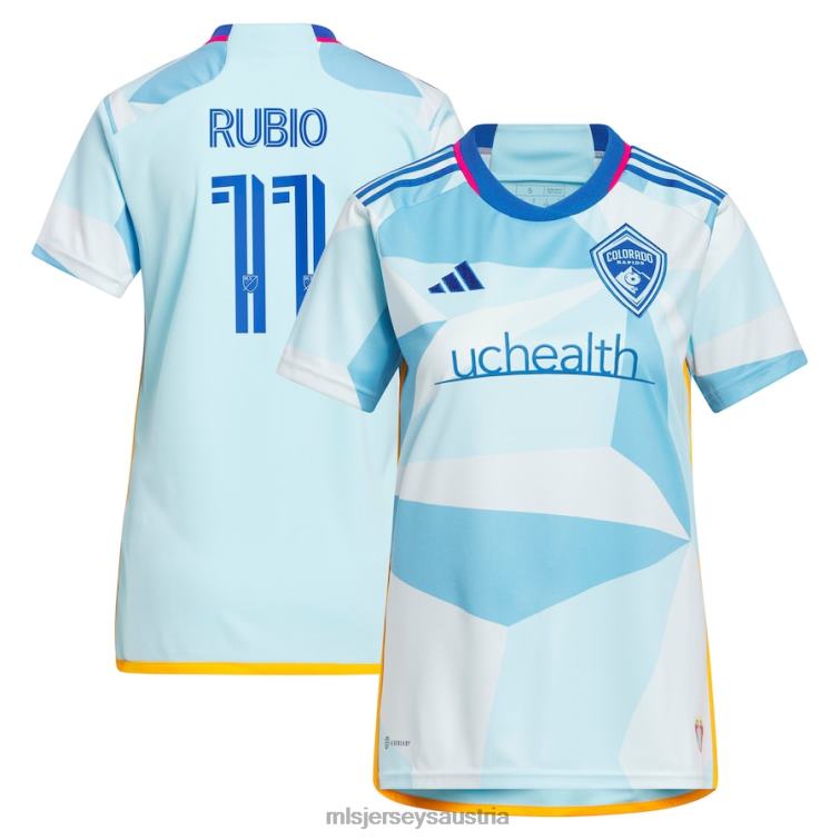 Frauen Colorado Rapids Diego Rubio adidas hellblaues 2023 New Day Kit Replika-Trikot Jersey MLS Jerseys TT4B1214