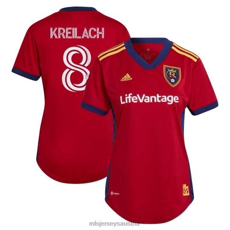 Frauen Real Salt Lake Damir Kreilach adidas Red 2022 The Believe Kit Replika-Spielertrikot Jersey MLS Jerseys TT4B1264