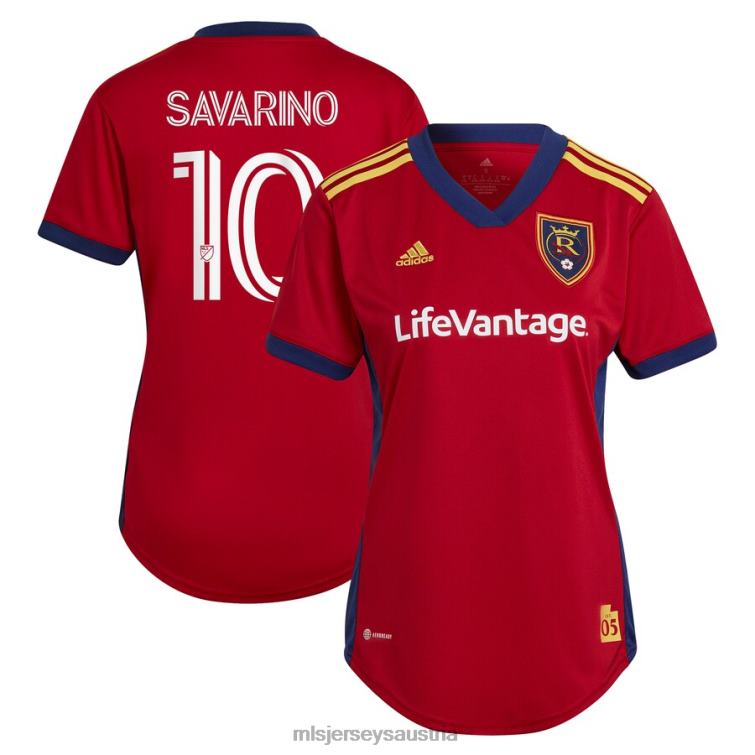 Frauen Real Salt Lake Jefferson Savarino adidas Red 2023 The Believe Kit Replika-Spielertrikot Jersey MLS Jerseys TT4B1181