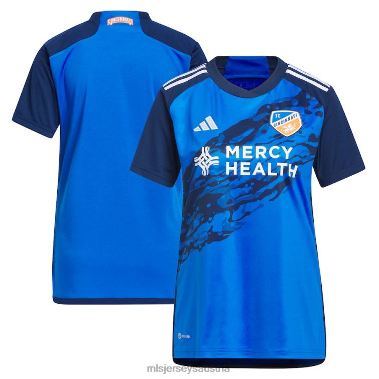 Frauen FC Cincinnati adidas Blue 2023 River Kit Replika-Trikot Jersey MLS Jerseys TT4B214