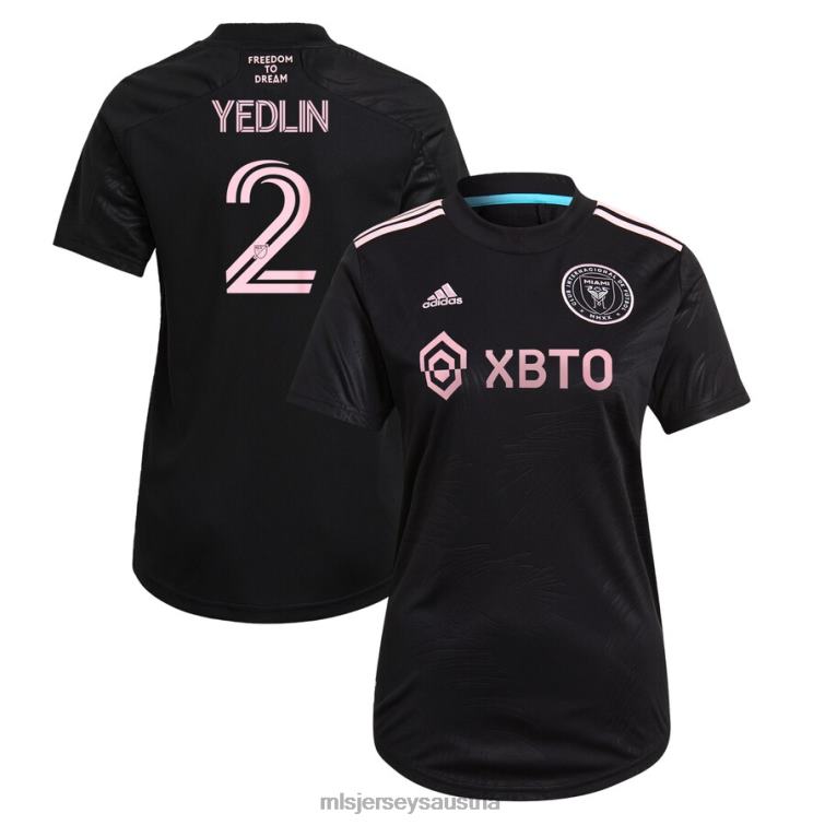 Frauen Inter Miami CF Deandre Yedlin adidas schwarzes 2021 La Palma Replik-Spielertrikot Jersey MLS Jerseys TT4B1270