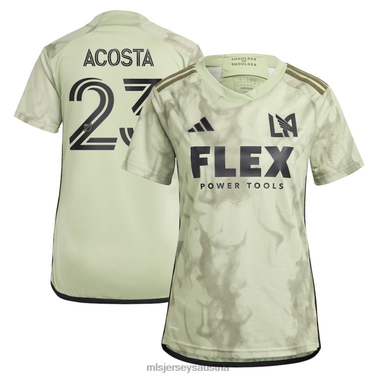 Frauen Lafc Kellyn Acosta adidas grünes 2023 Smokescreen Replika-Spielertrikot Jersey MLS Jerseys TT4B1051
