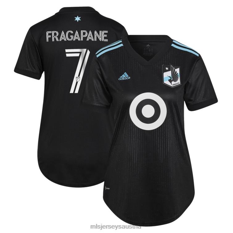 Frauen Minnesota United FC Franco Fragapane adidas schwarzes 2023 Minnesota Night Kit Replika-Trikot Jersey MLS Jerseys TT4B1255