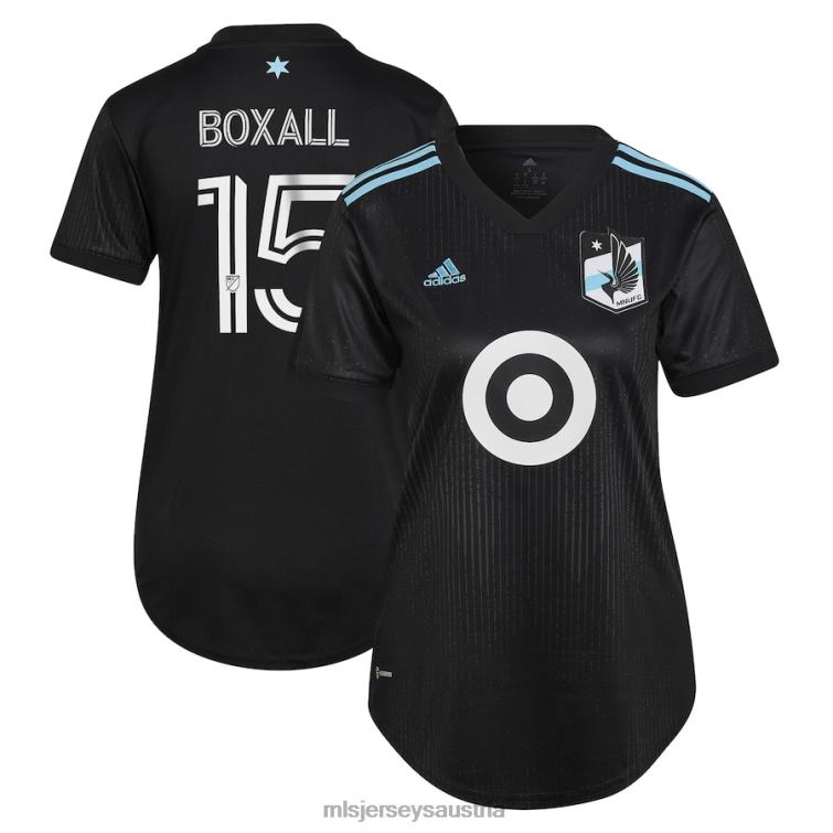 Frauen Minnesota United FC Michael Boxall adidas schwarzes 2023 Minnesota Night Kit Replika-Trikot Jersey MLS Jerseys TT4B1232