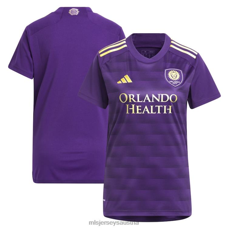 Frauen Orlando City SC adidas Lila 2023 The Wall Kit Replika-Trikot Jersey MLS Jerseys TT4B181