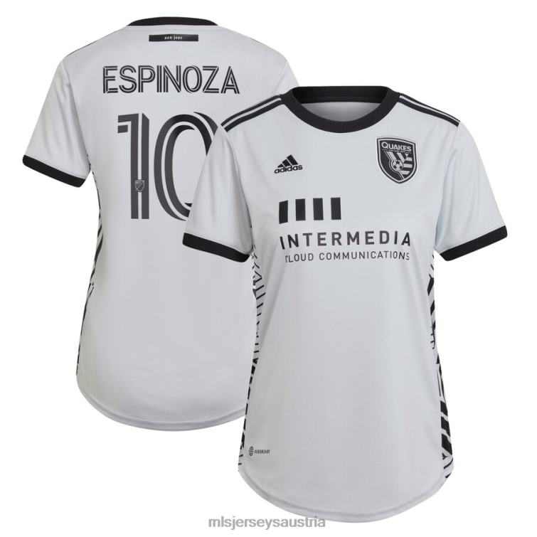 Frauen San Jose Erdbeben Cristian Espinoza adidas Grau 2022 The Creator Kit Replika-Spielertrikot Jersey MLS Jerseys TT4B1293
