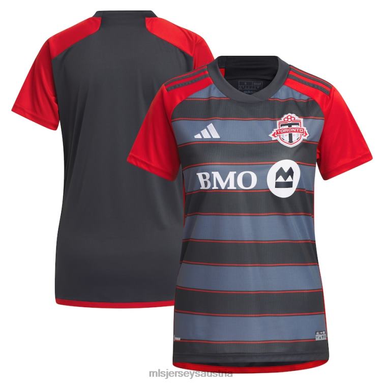 Frauen Toronto FC adidas graues 2023 Club-Kit-Replik-Trikot Jersey MLS Jerseys TT4B501