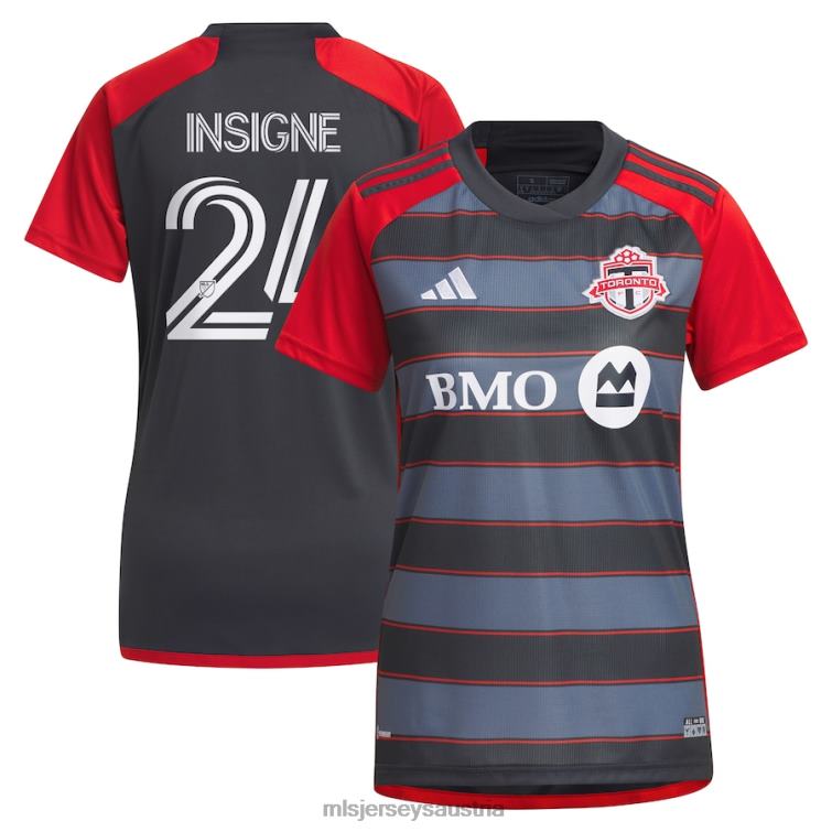 Frauen Toronto FC Lorenzo Insigne adidas Grau 2023 Club Kit Replika-Spielertrikot Jersey MLS Jerseys TT4B943