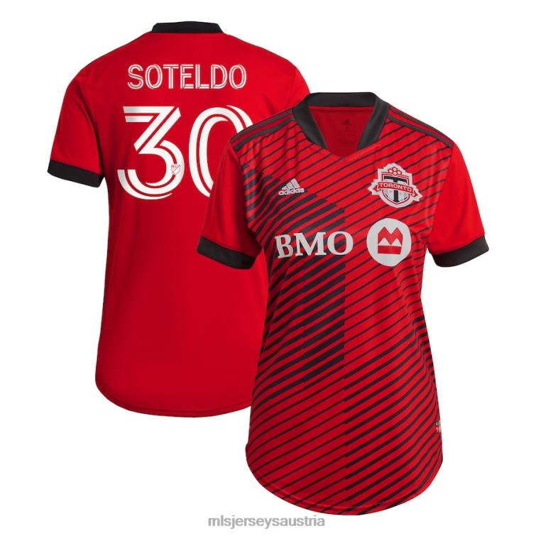 Frauen Toronto FC Yeferson Soteldo adidas rotes 2021 A41 Replika-Spielertrikot Jersey MLS Jerseys TT4B1289