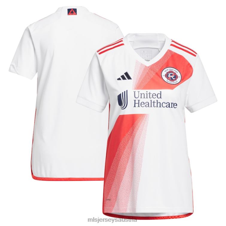 Frauen New England Revolution adidas weißes 2023 Defiance Replika-Trikot Jersey MLS Jerseys TT4B414