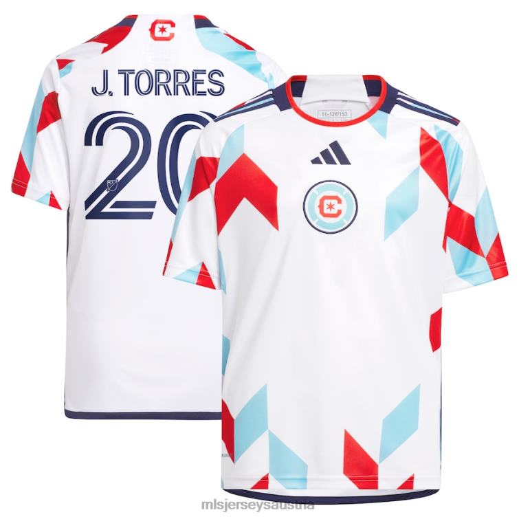 Kinder Chicago Fire Jairo Torres adidas Weiß 2023 ein Kit für alle Replika-Spielertrikots Jersey MLS Jerseys TT4B1170