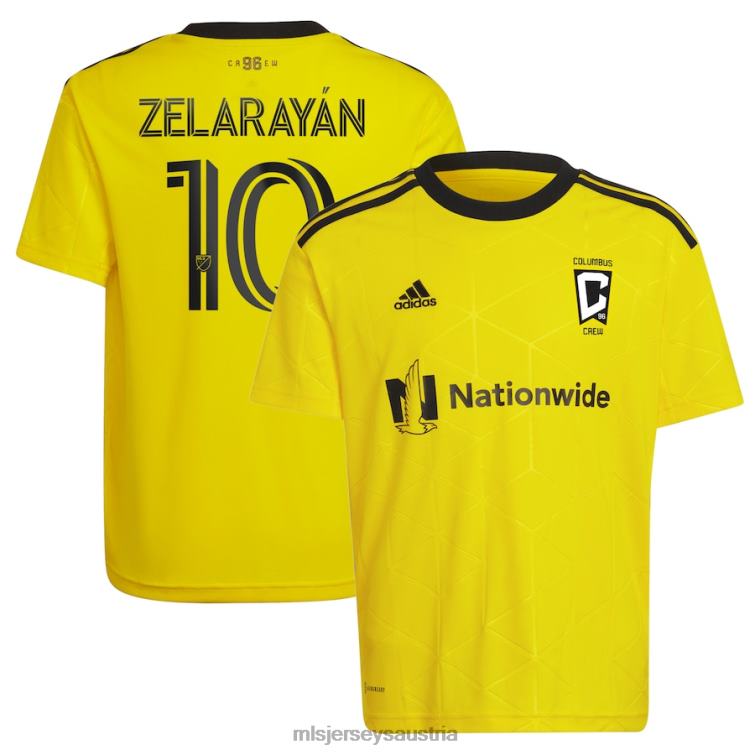 Kinder Columbus Crew Lucas Zelarayan adidas Gelb 2022 Gold Standard Kit Replika-Spielertrikot Jersey MLS Jerseys TT4B431