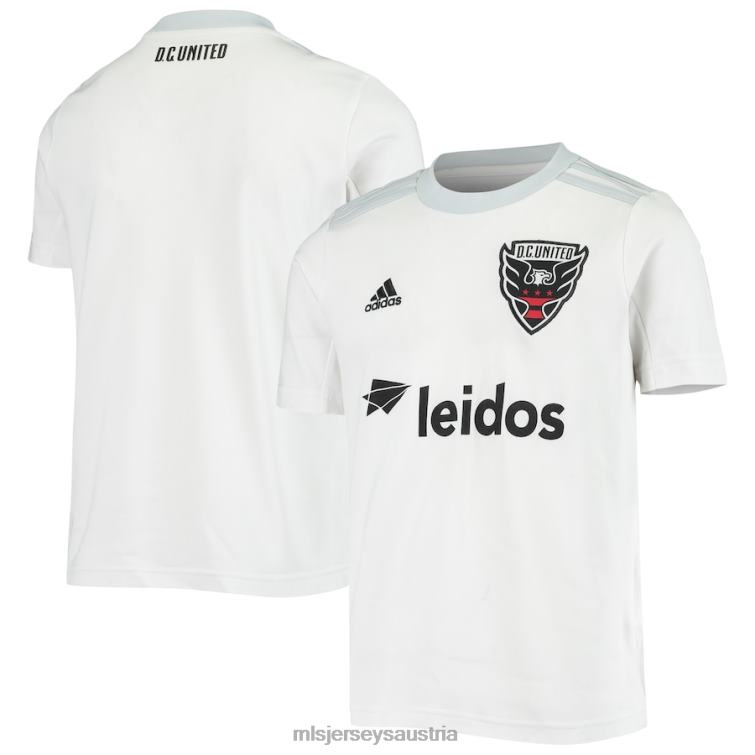 Kinder Gleichstrom United adidas weißes 2020 Auswärtsteam-Replik-Trikot Jersey MLS Jerseys TT4B386