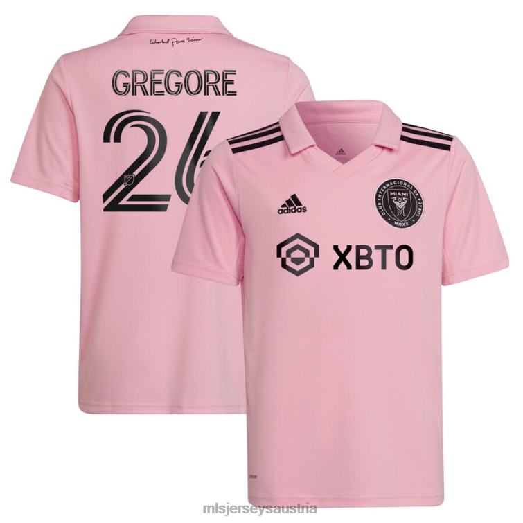 Kinder Inter Miami CF Gregore adidas Pink 2022 The Heart Beat Kit Replika-Teamspieler-Trikot Jersey MLS Jerseys TT4B1443