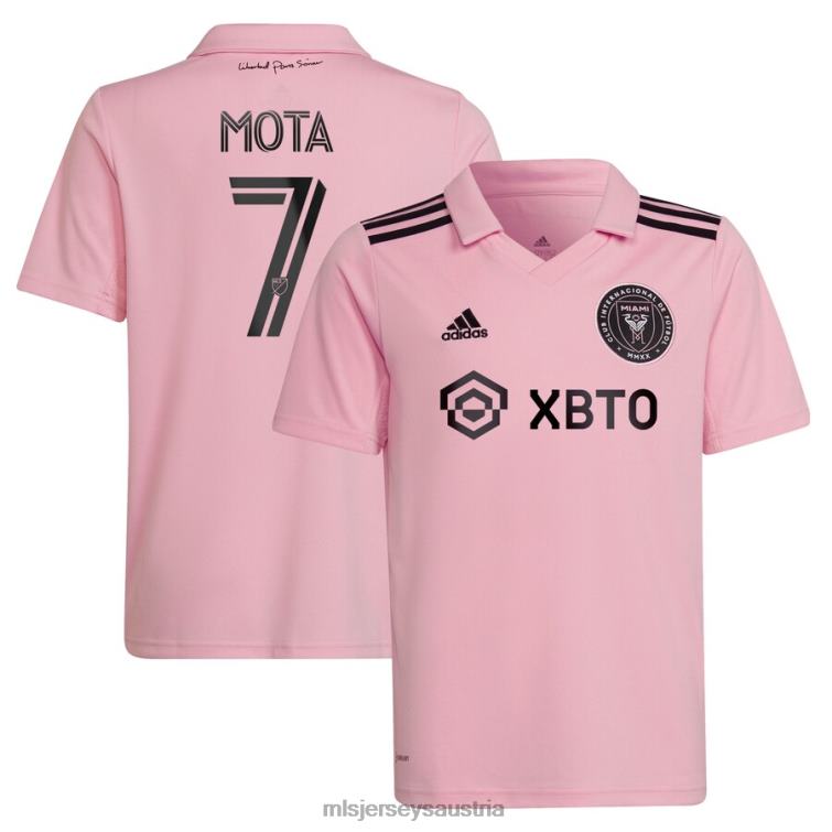 Kinder Inter Miami CF Jean Mota adidas Pink 2022 The Heart Beat Kit Replika-Spielertrikot Jersey MLS Jerseys TT4B1418