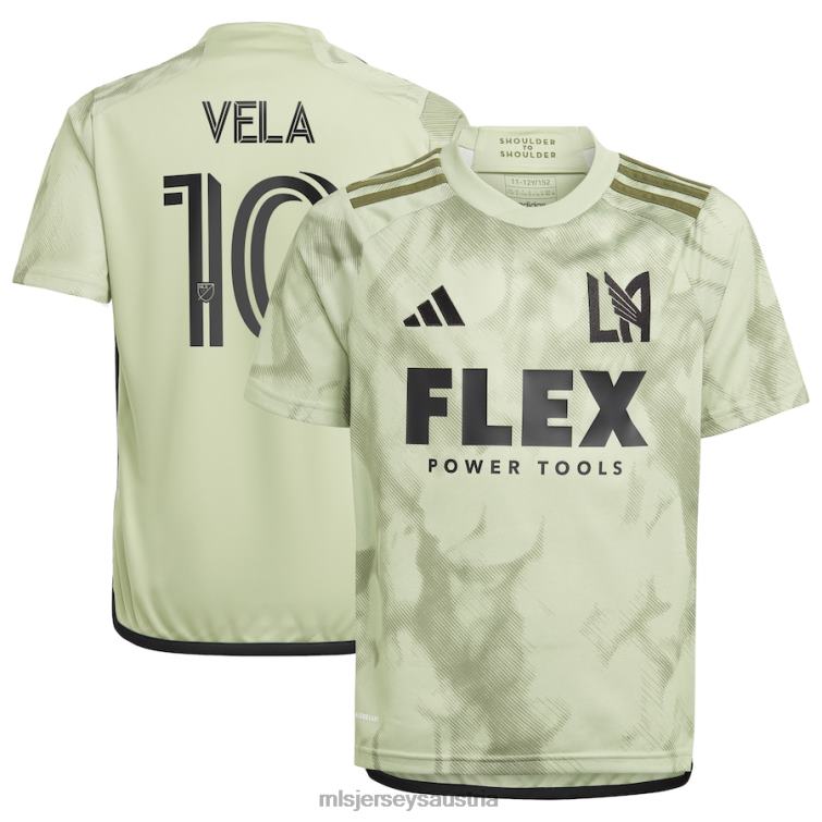 Kinder Lafc Carlos Vela adidas grünes 2023 Smokescreen Replika-Spielertrikot Jersey MLS Jerseys TT4B228