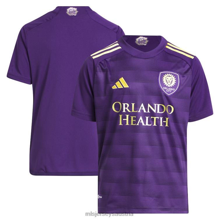 Kinder Orlando City SC adidas Lila 2023 The Wall Kit Replika-Trikot Jersey MLS Jerseys TT4B120