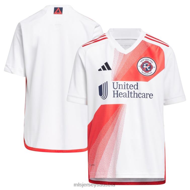 Kinder New England Revolution adidas weißes 2023 Defiance Replika-Trikot Jersey MLS Jerseys TT4B115