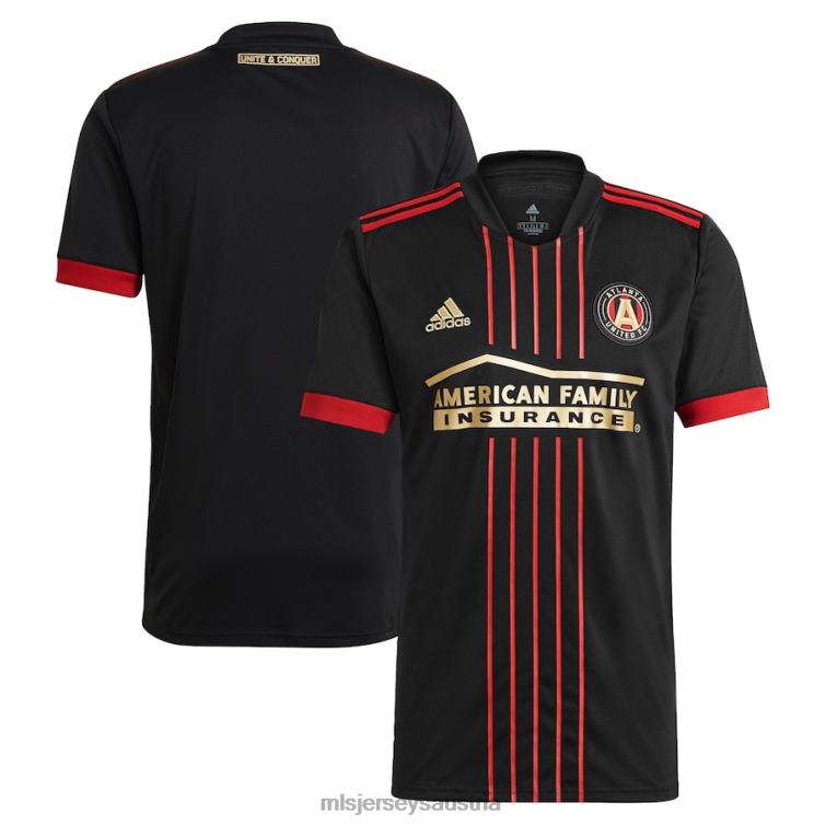 Männer Atlanta United FC adidas schwarzes 2021 The Blvck Kit Replika-Trikot Jersey MLS Jerseys TT4B57