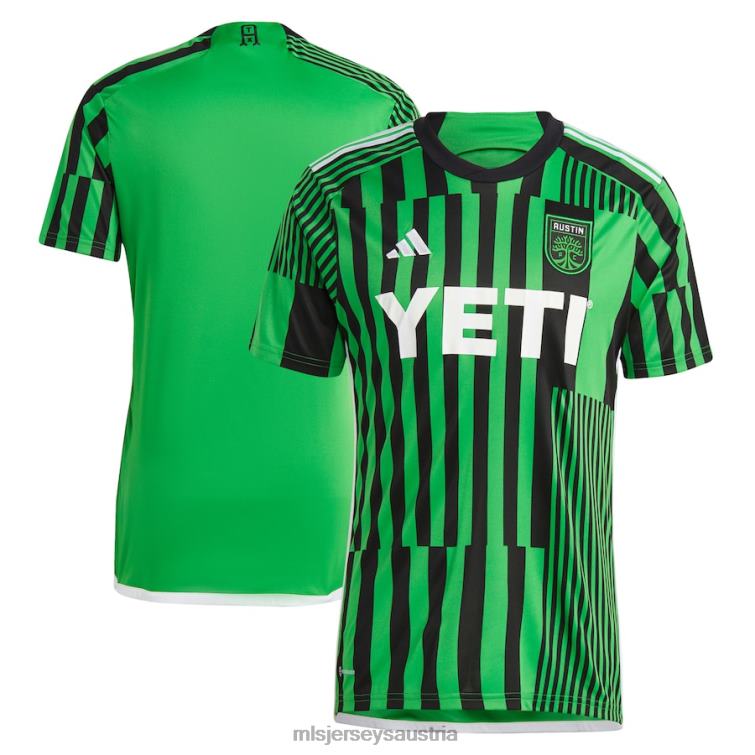 Männer Austin FC adidas grünes 2023 Las Voces Kit Replika-Trikot Jersey MLS Jerseys TT4B68