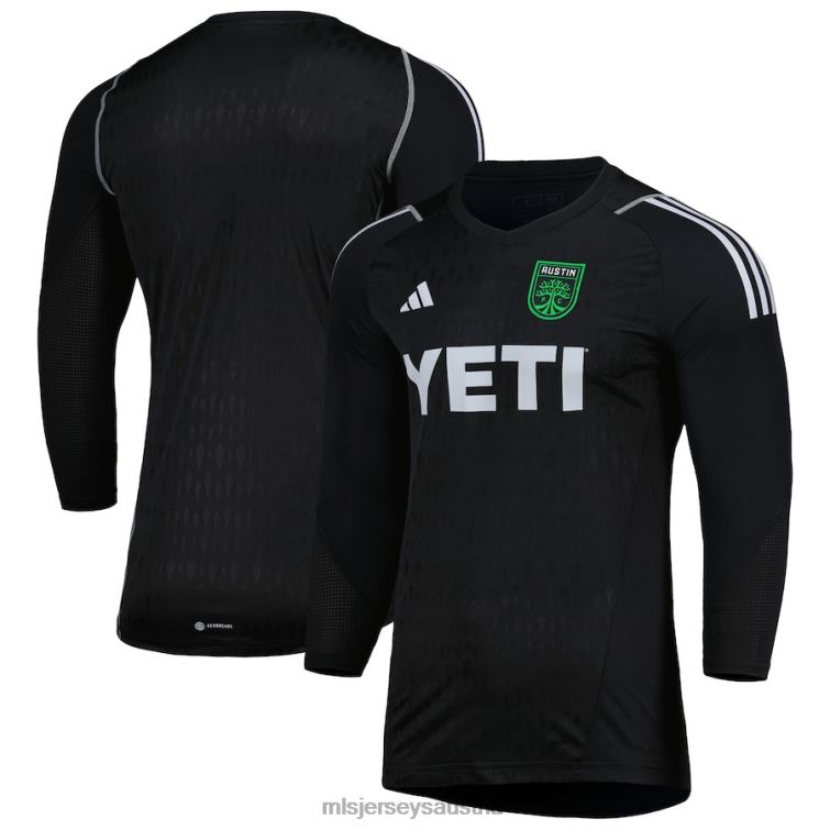Männer Austin fc adidas schwarzes 2023 Torwart-Langarm-Replika-Trikot Jersey MLS Jerseys TT4B235