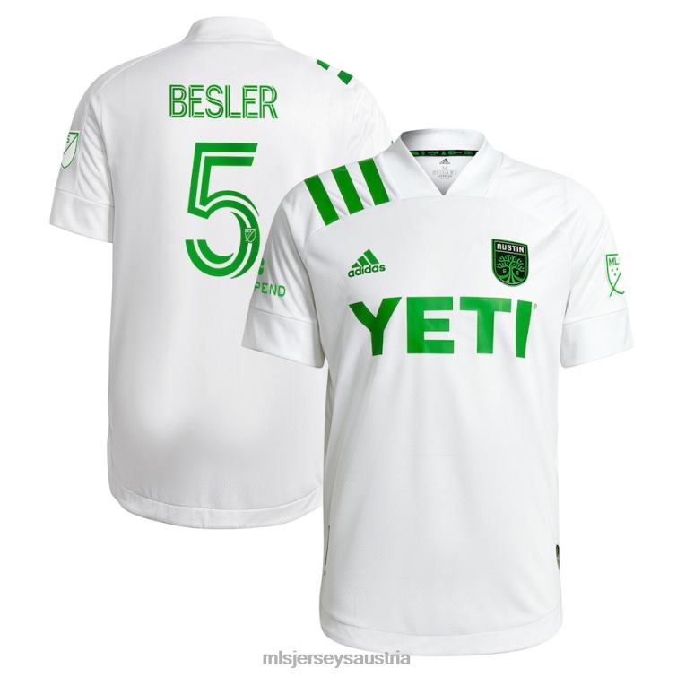 Männer Austin fc matt besler adidas weißes authentisches 2021 Legends-Trikot Jersey MLS Jerseys TT4B1468