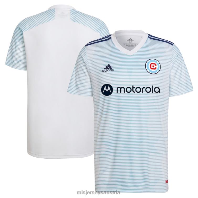 Männer Chicago Fire adidas weißes 2022 Primary Replica Blanko-Trikot Jersey MLS Jerseys TT4B416