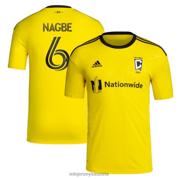 Männer Columbus Crew Darlington Nagbe adidas Gelb 2022 Gold Standard Kit Replika-Spielertrikot Jersey MLS Jerseys TT4B1243