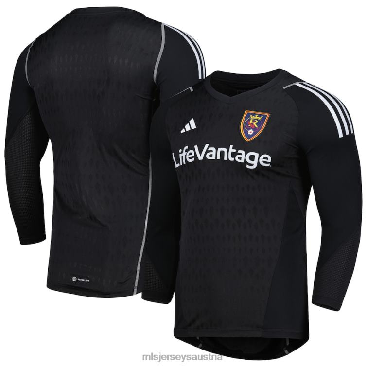 Männer Real Salt Lake adidas schwarzes 2023 Torwart-Langarm-Replika-Trikot Jersey MLS Jerseys TT4B1104