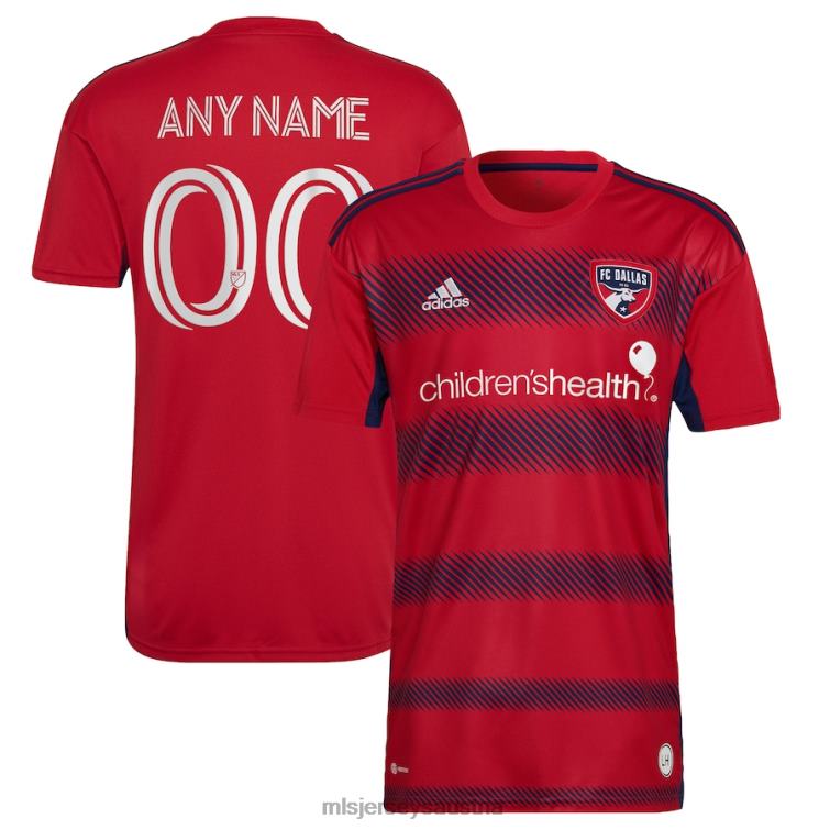 Männer fc dallas adidas rot 2022 crescendo kit replik kundenspezifisches trikot Jersey MLS Jerseys TT4B786