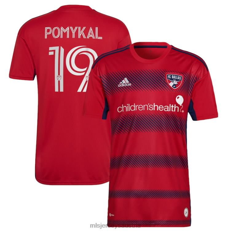Männer FC Dallas Paxton Pomykal Adidas Rotes 2023 Crescendo Kit Replika-Spielertrikot Jersey MLS Jerseys TT4B803