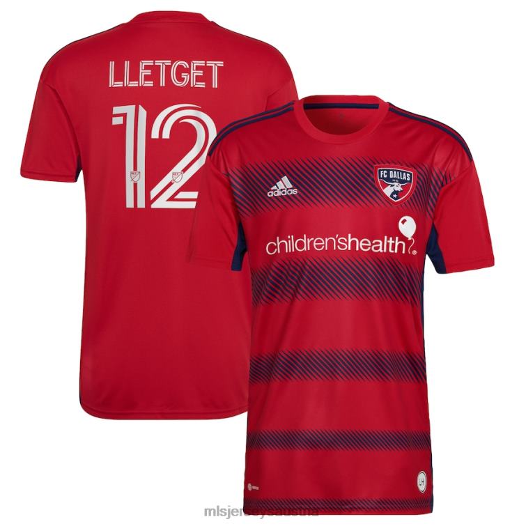 Männer FC Dallas Sebastian Lletget adidas rotes 2023 Crescendo Kit Replika-Spielertrikot Jersey MLS Jerseys TT4B1071