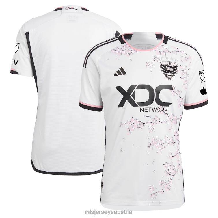 Männer Gleichstrom United adidas White 2023 The Cherry Blossom Kit authentisches Trikot Jersey MLS Jerseys TT4B38