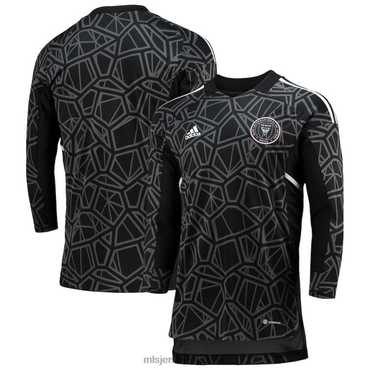 Männer Inter Miami CF adidas schwarz/weißes Torwarttrikot Jersey MLS Jerseys TT4B599
