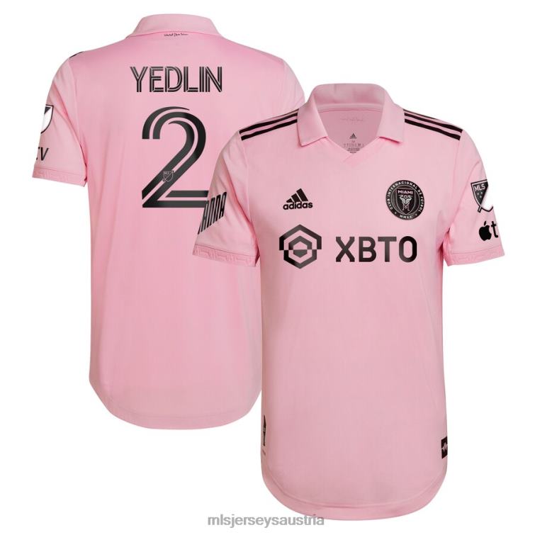Männer Inter Miami CF Deandre Yedlin adidas Pink 2022 The Heart Beat Kit authentisches Spielertrikot Jersey MLS Jerseys TT4B1423