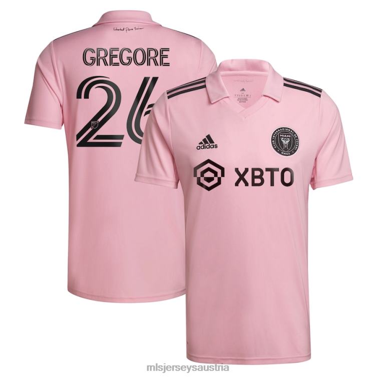 Männer Inter Miami CF Gregore adidas Pink 2022 The Heart Beat Kit Replika-Teamspieler-Trikot Jersey MLS Jerseys TT4B1249