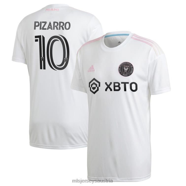 Männer Inter Miami CF Rodolfo Pizarro Adidas Weißes 2020 Primär-Replika-Trikot Jersey MLS Jerseys TT4B1494