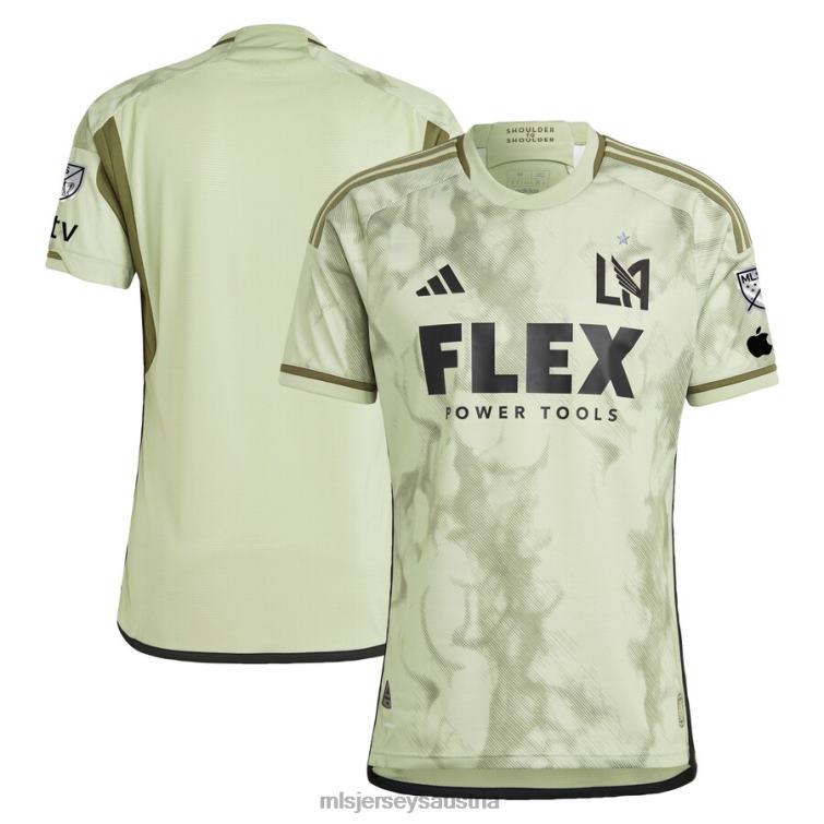 Männer lafc adidas grünes 2023 Smokescreen authentisches Trikot Jersey MLS Jerseys TT4B15