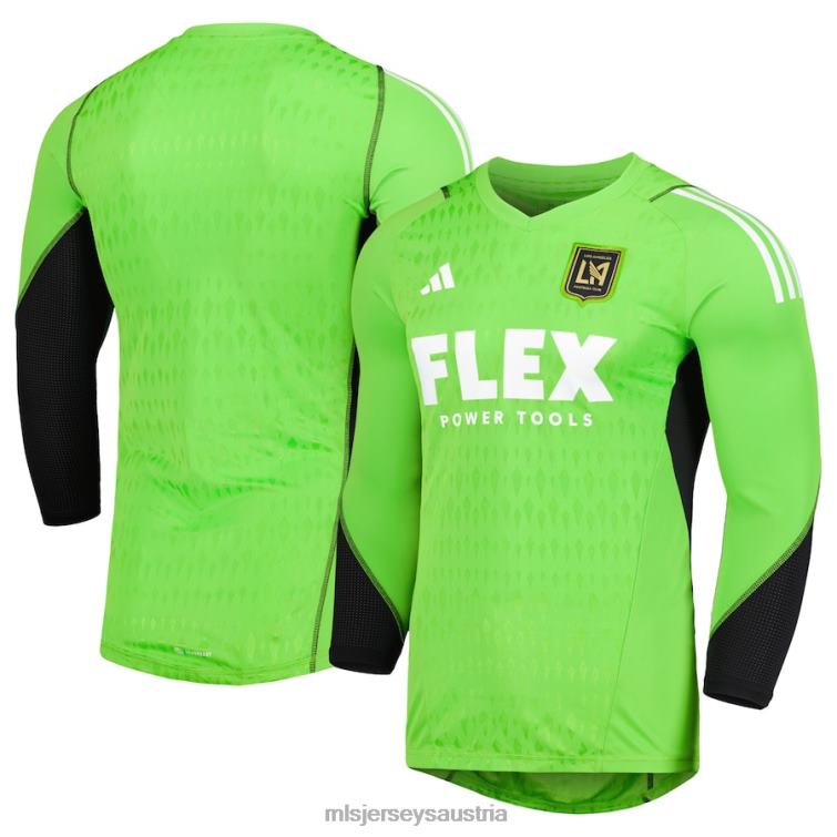 Männer lafc adidas grünes 2023 Torwart-Langarm-Replika-Trikot Jersey MLS Jerseys TT4B405