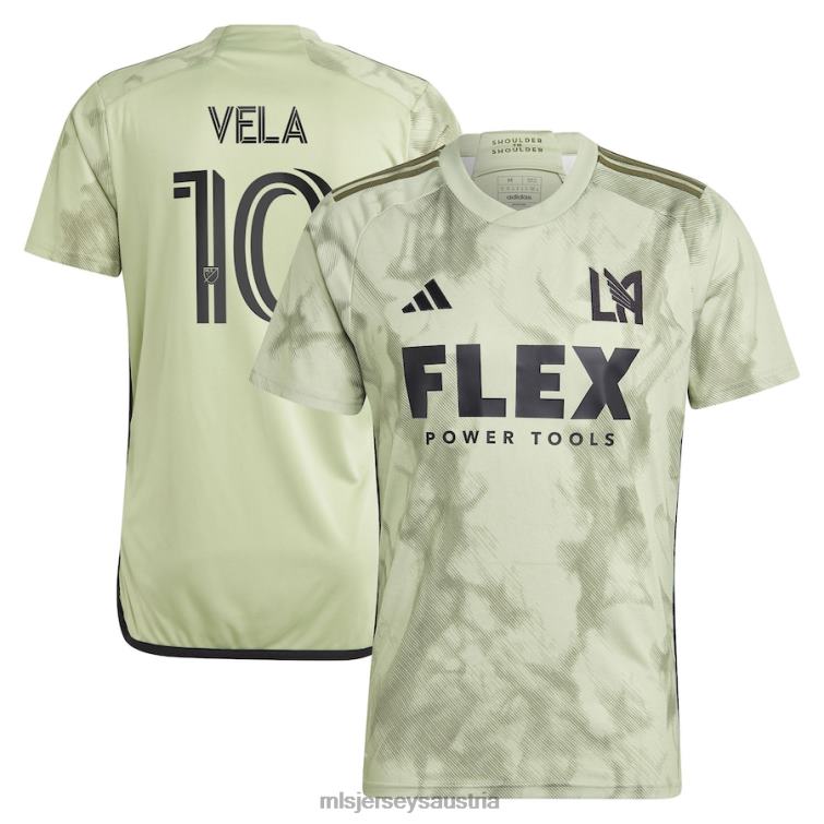 Männer Lafc Carlos Vela adidas grünes 2023 Smokescreen Replika-Spielertrikot Jersey MLS Jerseys TT4B260