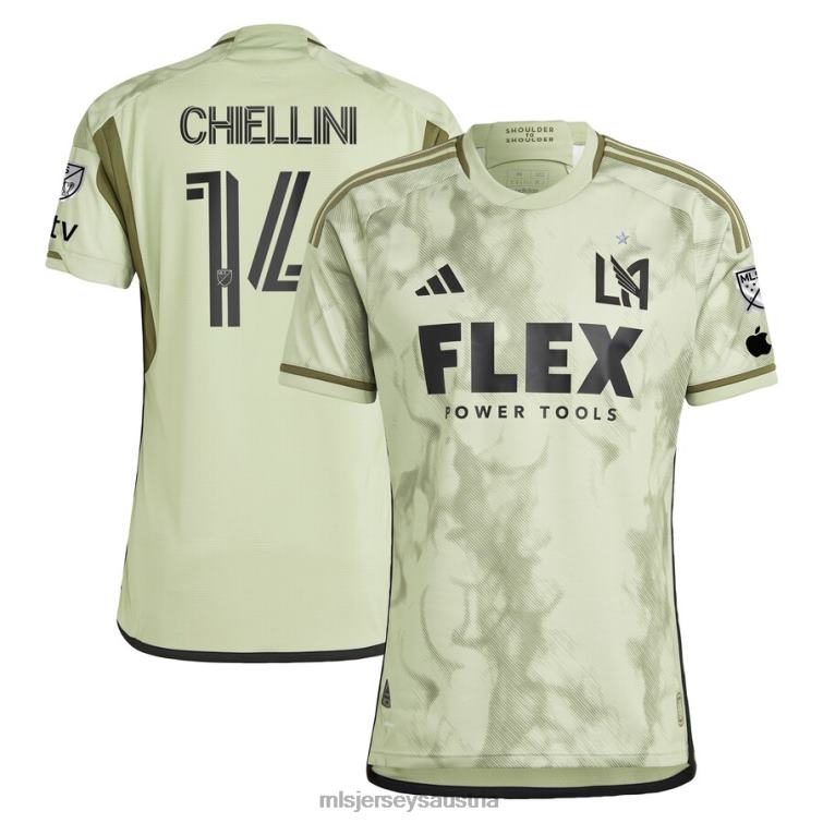 Männer Lafc Giorgio Chiellini adidas Green 2023 Smokescreen authentisches Spielertrikot Jersey MLS Jerseys TT4B629