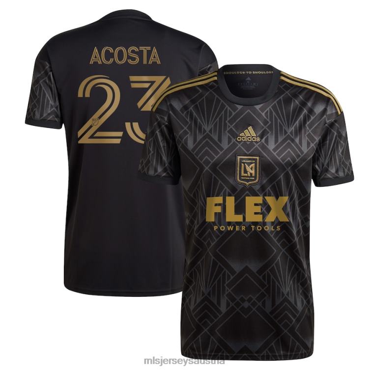 Männer Lafc Kellyn Acosta Adidas Schwarzes 2022 5-Jahres-Jubiläumstrikot Replika-Spielertrikot Jersey MLS Jerseys TT4B1282