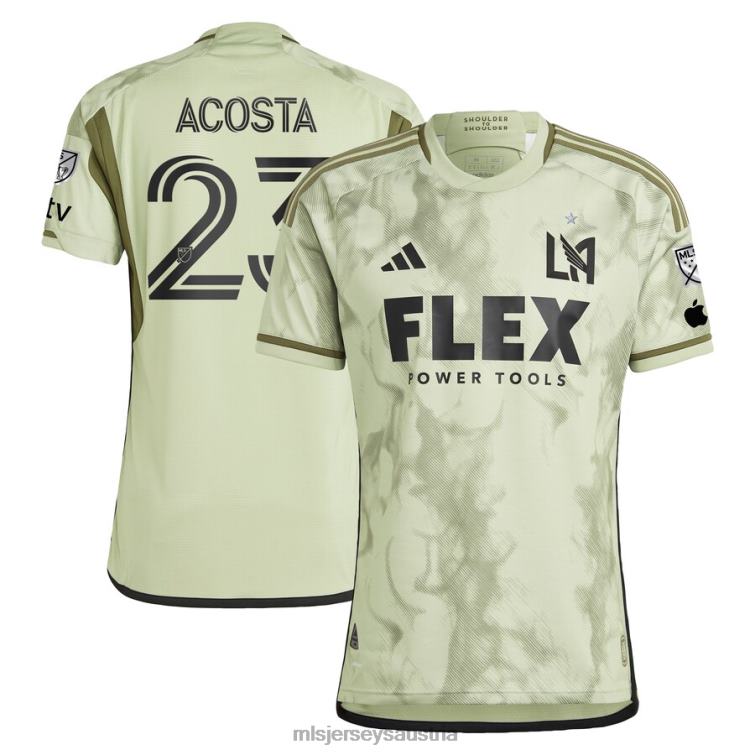 Männer Lafc Kellyn Acosta adidas Grün 2023 Smokescreen authentisches Spielertrikot Jersey MLS Jerseys TT4B882