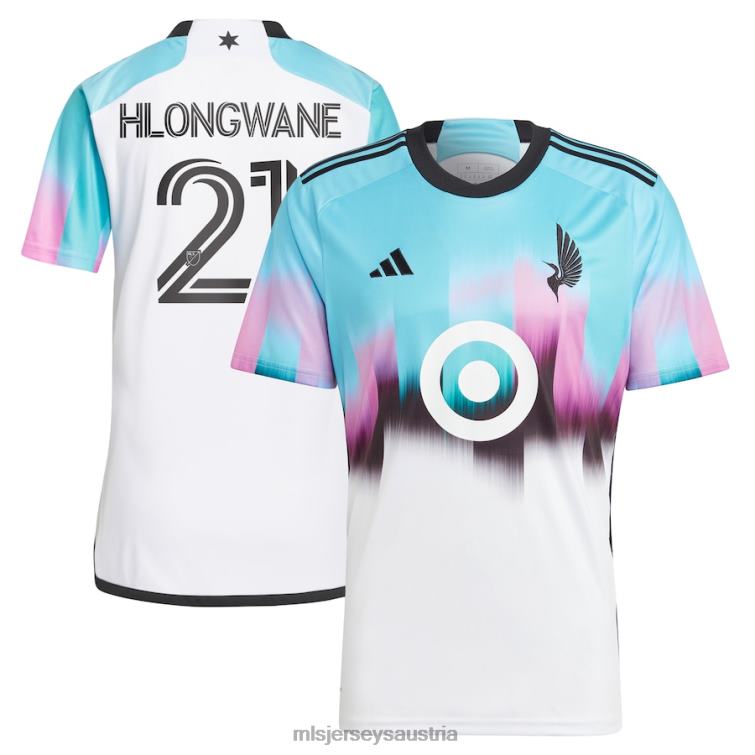 Männer Minnesota United FC Bongokuhle Hlongwane adidas Weißes 2023 The Northern Lights Kit Replika-Trikot Jersey MLS Jerseys TT4B1176
