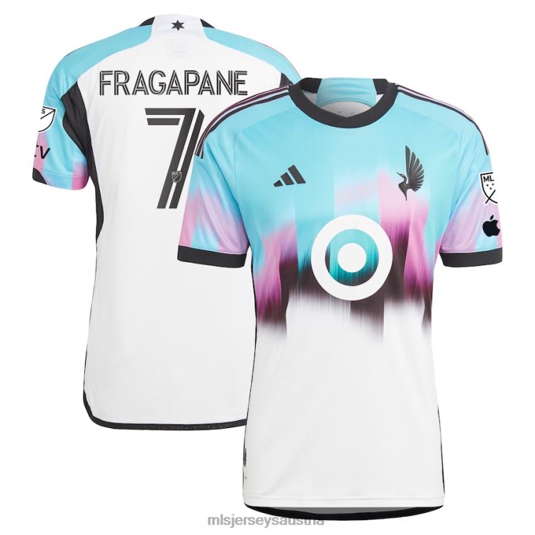 Männer Minnesota United FC Franco Fragapane Adidas Weiß 2023 das Nordlicht-Kit authentisches Trikot Jersey MLS Jerseys TT4B692