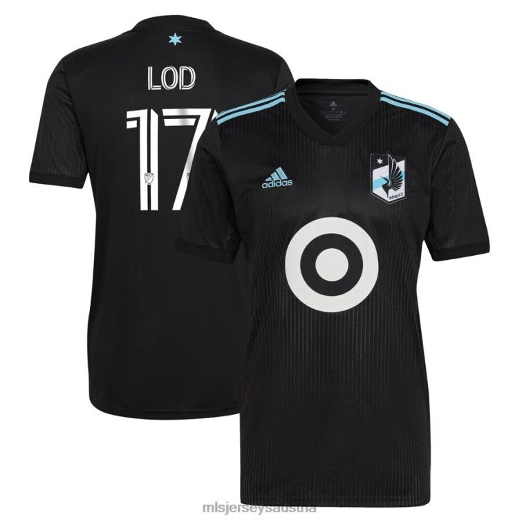 Männer Minnesota United FC Robin Lod adidas schwarzes 2022 Minnesota Night Kit Replika-Spielertrikot Jersey MLS Jerseys TT4B1013